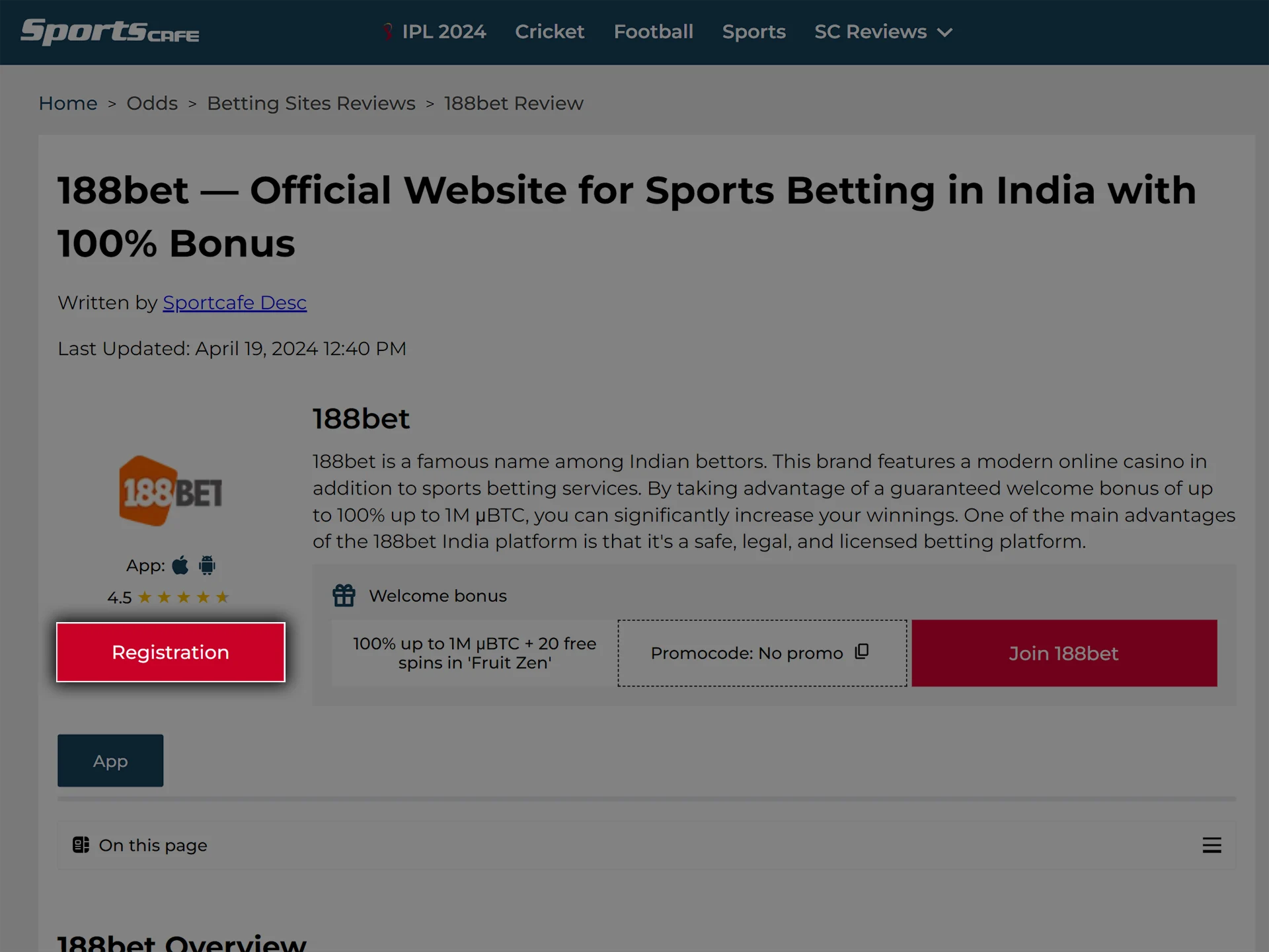 review 188BET - Image 2